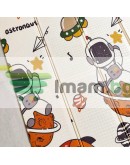 Двулицево топлоизолиращо килимче за игра космос 180x200см